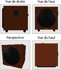 caisson de basse A - brown